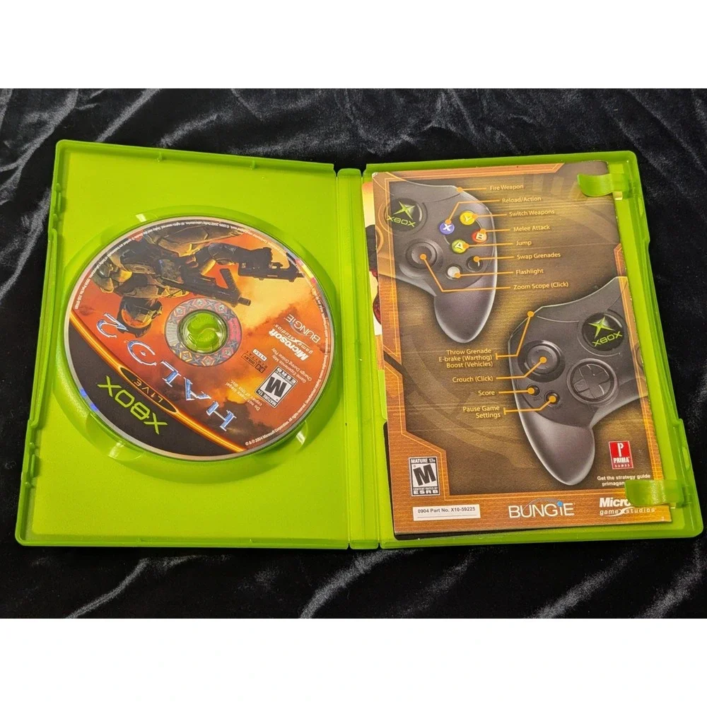 Halo 2 (Original Xbox,‎ 2004) Complete in Box CIB